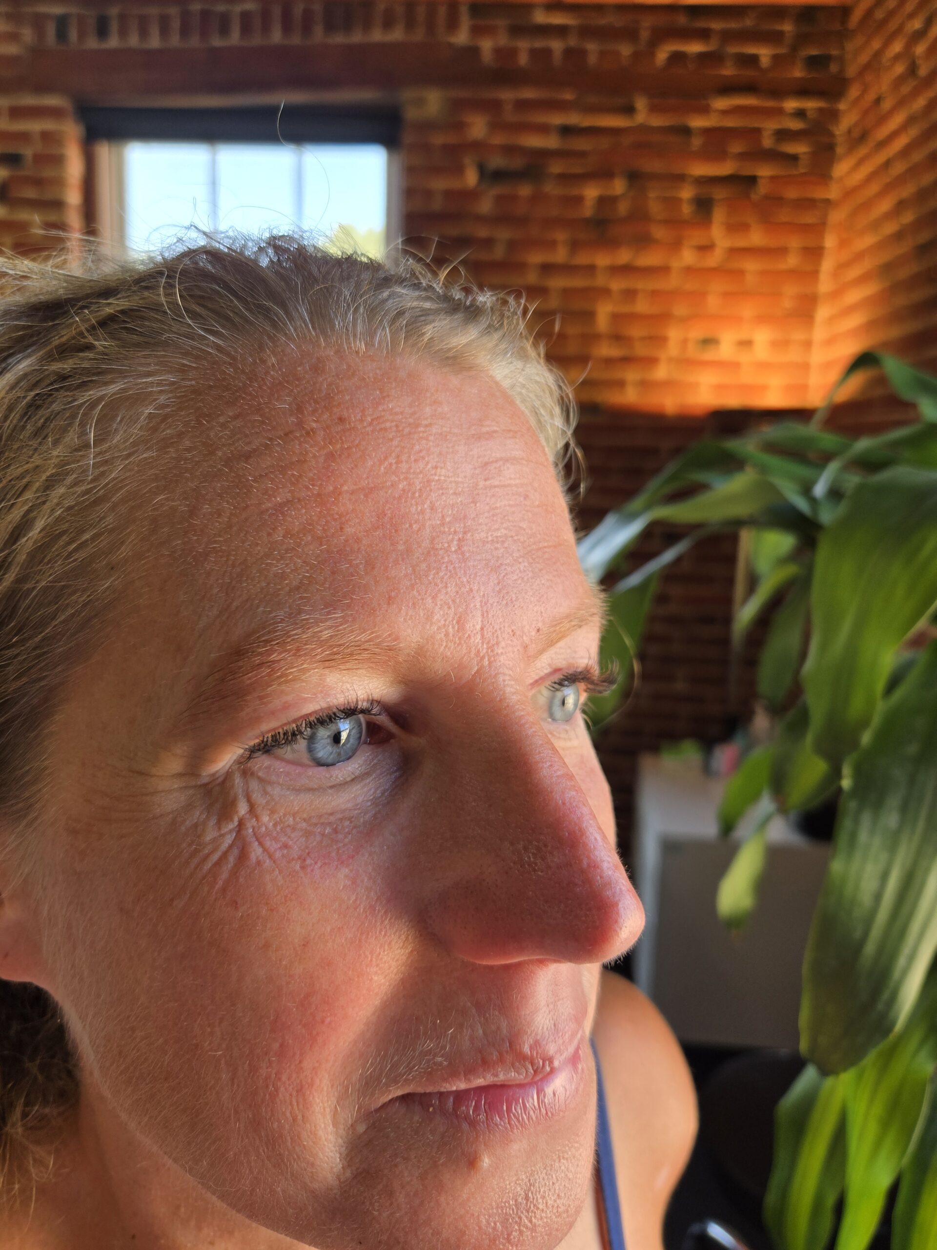 Natural volume eyelash extensions on a mature client at Wink Lash Art in Old Town Alexandria, VA